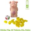 Stinky Pig Dice Games, Family Night, Fast, Musical Active Kids Game with Funny Sounds, Multi-Player, Ages 6+