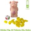 Stinky Pig Game Dice Game – Family Kids Games, Travel Games, Fast, Musical Active Kids Game with Funny Sounds, Multi-Player, Ages 6+(Stinky Pig)