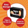 Taco vs Burrito – The Wildly Popular Surprisingly Strategic Card Game Created by a 7 Year Old – 5 Ways to Play – a Family-Friendly Party Game for Kids, Teens & Adults(TvB Tin)