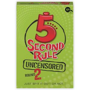 5 Second Rule Game – Simple Questions Card Game for Family Fun, Party, Kids, Travel, Game Night & Sleepovers – Think Fast and Shout Out Answers – For Ages 10+(Uncensored)
