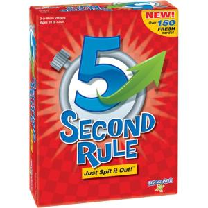5 Second Rule Game – Simple Questions Card Game for Family Fun, Party, Kids, Travel, Game Night & Sleepovers – Think Fast and Shout Out Answers – For Ages 10+(5 Second Rule)