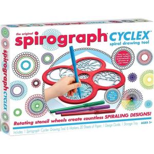 Spirograph — Deluxe Set — Spiral Art Drawing Kit — The Classic Way to Make Countless Amazing Designs — For Kids Ages 8+(Cyclex)