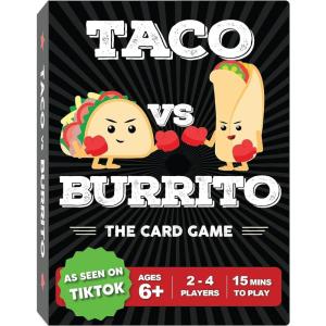Taco vs Burrito – The Wildly Popular Surprisingly Strategic Card Game Created by a 7 Year Old – 5 Ways to Play – a Family-Friendly Party Game for Kids, Teens & Adults(Original Edition)