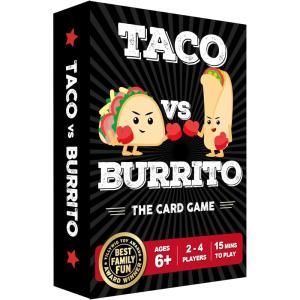 Taco vs Burrito – The Wildly Popular Surprisingly Strategic Card Game Created by a 7 Year Old – 5 Ways to Play – a Family-Friendly Party Game for Kids, Teens & Adults(Latest Edition)