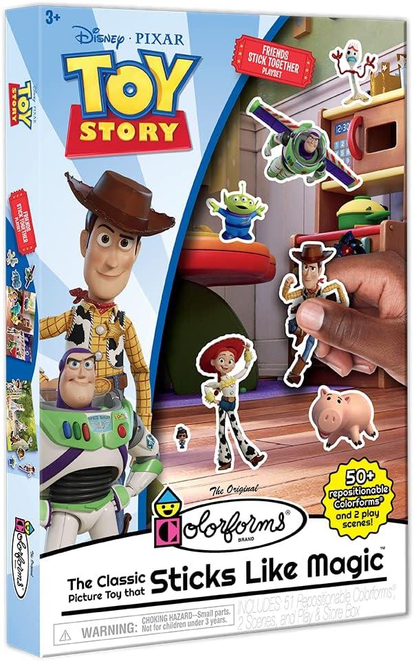 image:imageColorforms Bluey Set  Repositionable Pieces Stick Like Magic  Scenes and Pieces from The Show Bluey for Storytelling Imaginative Play  Ages 3Toy Story
