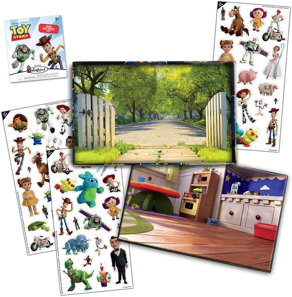 image:imageColorforms Bluey Set  Repositionable Pieces Stick Like Magic  Scenes and Pieces from The Show Bluey for Storytelling Imaginative Play  Ages 3Toy Story