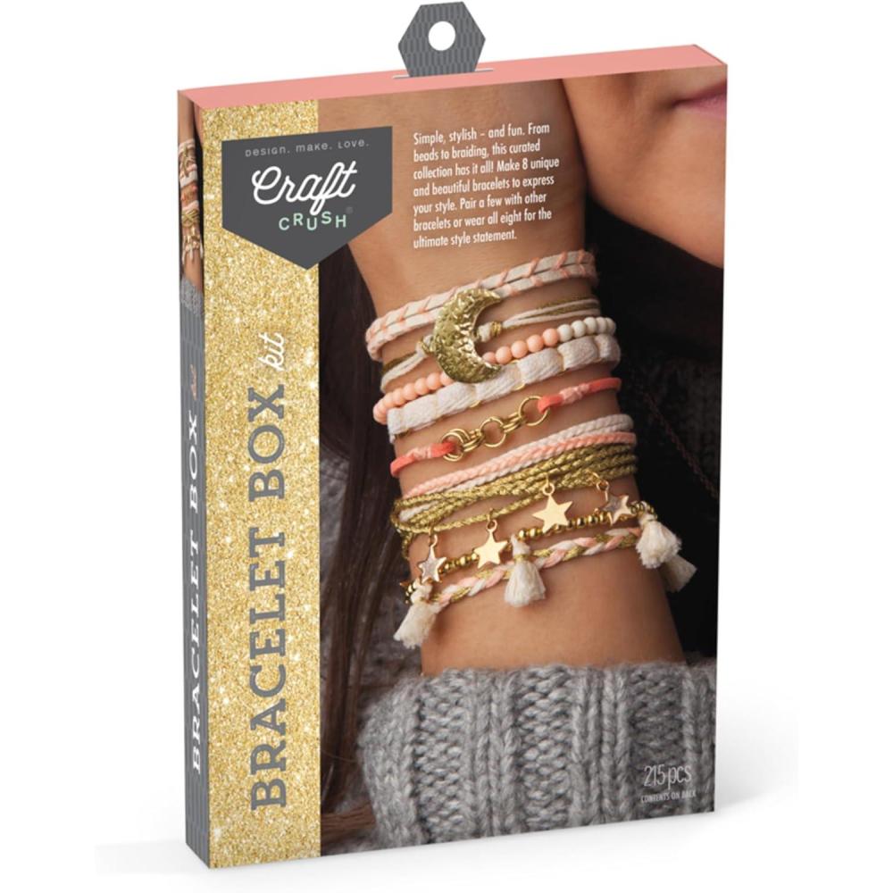 image:imageCraft Crush Bracelet Maker Set DIY Jewelry Making Kit for Teens amp Adults Makes 8 Friendship Bracelets Mini Kit for Ages 13Medium