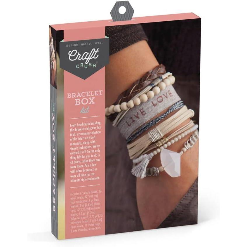 image:imageCraft Crush Bracelet Maker Set DIY Jewelry Making Kit for Teens amp Adults Makes 8 Friendship Bracelets Mini Kit for Ages 13Small