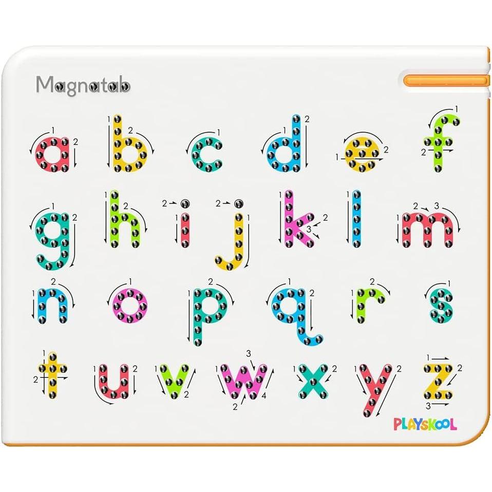 image:imagePlayskool Magnatab  GlowinTheDark  Learning and Sensory Drawing Tool  for Kids Ages 3 and Upa to z Lowercase