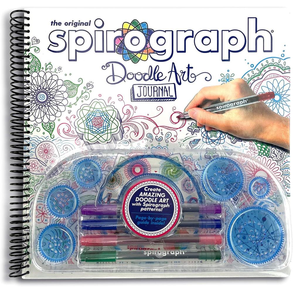 image:imageSpirograph  Doodle Art Journal  Activity Drawing Kit  with Guided Drawing Templates for Kids 8