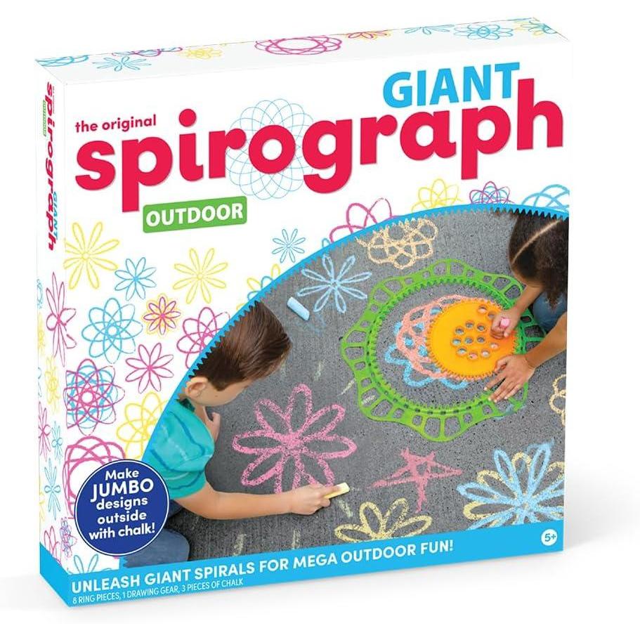 image:imageSpirograph Giant Outdoor Arts and Crafts Outdoor Toys Kids Toys Art Supplies Craft Supplies Drawing Kit Spiral Art Classic Gear Design Kit Markers Ages 8