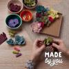 Craft Crush — Mini Plants Terrariums Easy Fun Arts and Craft Kit — Make 3 Charming Faux Terrariums! — For Ages 13 and Up(Small)