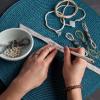 Craft Crush Bracelet Maker Set – DIY Jewelry Making Kit for Teens & Adults – Makes 8 Friendship Bracelets – Mini Kit for Ages 13+(Small)