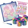 LatchKits Latch Hook Kits for Kids – Kids Crafts, Arts and Crafts, Yarn Art, Wall Hanging & Mini-Rugs, Craft Supplies, Pre-Cut Yarn, Easy to Follow Pattern, Hook Included, Arts & Craft, Ages 6+(Mermaid)