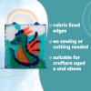 LatchKits Latch Hook Kits for Kids – Kids Crafts, Arts and Crafts, Yarn Art, Wall Hanging & Mini-Rugs, Craft Supplies, Pre-Cut Yarn, Easy to Follow Pattern, Hook Included, Arts & Craft, Ages 6+(Dragon)