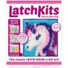 LatchKits Latch Hook Kits for Kids – Kids Crafts, Arts and Crafts, Yarn Art, Wall Hanging & Mini-Rugs, Craft Supplies, Pre-Cut Yarn, Easy to Follow Pattern, Hook Included, Arts & Craft, Ages 6+(Unicorn)