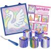 LatchKits Latch Hook Kits for Kids – Kids Crafts, Arts and Crafts, Yarn Art, Wall Hanging & Mini-Rugs, Craft Supplies, Pre-Cut Yarn, Easy to Follow Pattern, Hook Included, Arts & Craft, Ages 6+(Swan)