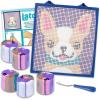 LatchKits Latch Hook Kits for Kids – Kids Crafts, Arts and Crafts, Yarn Art, Wall Hanging & Mini-Rugs, Craft Supplies, Pre-Cut Yarn, Easy to Follow Pattern, Hook Included, Arts & Craft, Ages 6+(Puppy)
