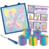 LatchKits Latch Hook Kits for Kids – Kids Crafts, Arts and Crafts, Yarn Art, Wall Hanging & Mini-Rugs, Craft Supplies, Pre-Cut Yarn, Easy to Follow Pattern, Hook Included, Arts & Craft, Ages 6+(Butterfly)