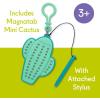 Magnatab Minis – Sensory Toys, Magnetic Drawing Tool, Toddler Writing Practice, Sensory Play, Fidget Toys, Stylus Included, Travel-Friendly, Ages 3+ – Cactus(Cactus)