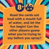 Swallow Your Words Card Games – Board Game for Family Game Night, Sip It, Say It, Don’t Spray It, Multiplayer Game, Guess The Phrase Before The Timer Runs Out, Ages 8+(Swallow Your Words)