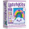 LatchKits Latch Hook Kits for Kids – Kids Crafts, Arts and Crafts, Yarn Art, Wall Hanging & Mini-Rugs, Craft Supplies, Pre-Cut Yarn, Easy to Follow Pattern, Hook Included, Arts & Craft, Ages 6+(Rainbow)
