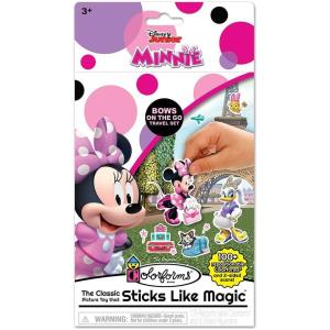 Colorforms Travel Set, Stickers for Kids – Disney Minnie Toys, Arts and Crafts, Reusable Sticker Book, Kids Stickers, Toddler Crafts, Stickers for Boys, Girls, Arts & Crafts, Craft Supplies, Ages 3+