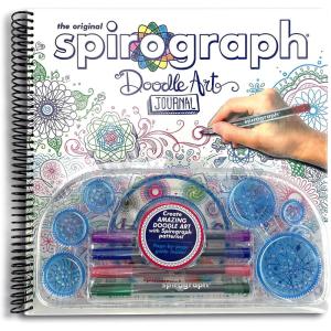 Spirograph — Doodle Art Journal — Activity Drawing Kit — with Guided Drawing Templates for Kids 8+