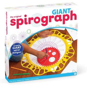 Spirograph Giant, Arts and Crafts, Kids Toys, Art Supplies, Craft Supplies, Drawing Kit, Spiral Art, Classic Gear Design Kit, Markers, Ages 8+