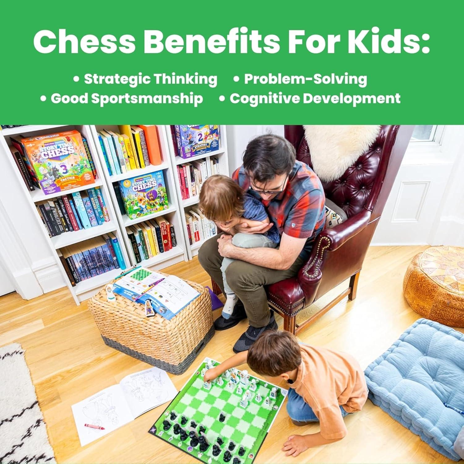 image:imageStory Time Chess Chess Sets for Kids Kids Chess Set Chess Game Toddlers Learning Games for Kids Chess Sets for Boys amp GirlsStory Time Chess 2025