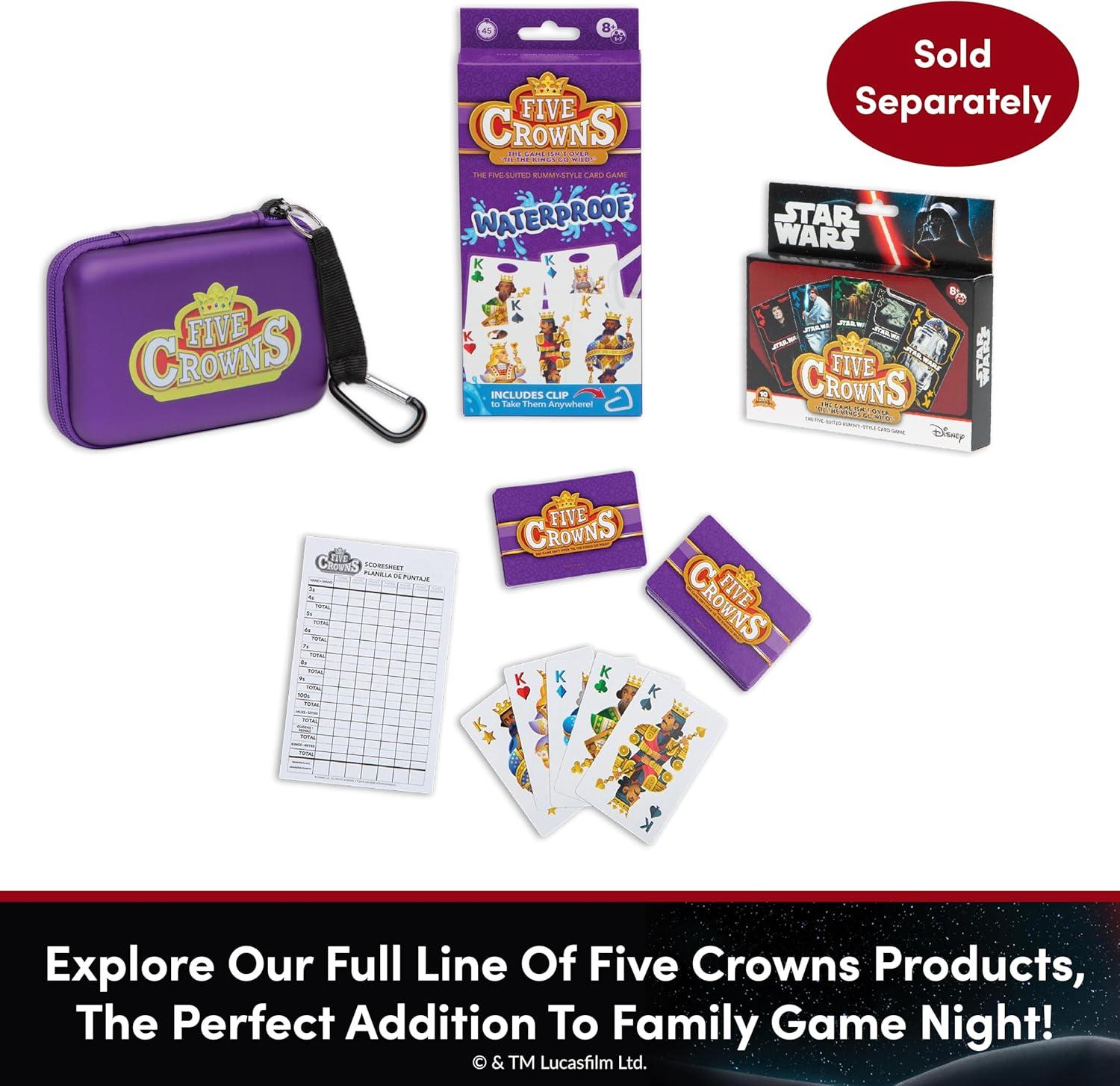 image:imageFive Crowns Card Games Star Wars Family Games Night Card Games for Families MultiPlayer Star Wars Toys Travel Games Playing Cards Family ActivitiesFive Crowns Star Wars