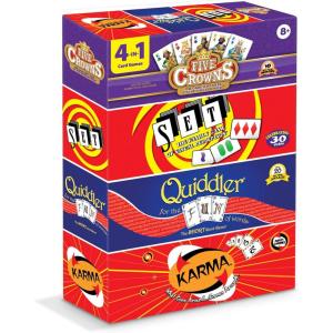 Five Crowns Card Games Star Wars – Family Games Night – Card Games for Families – Multi-Player – Star Wars Toys – Travel Games – Playing Cards – Family Activities(4 Pack Bundle)